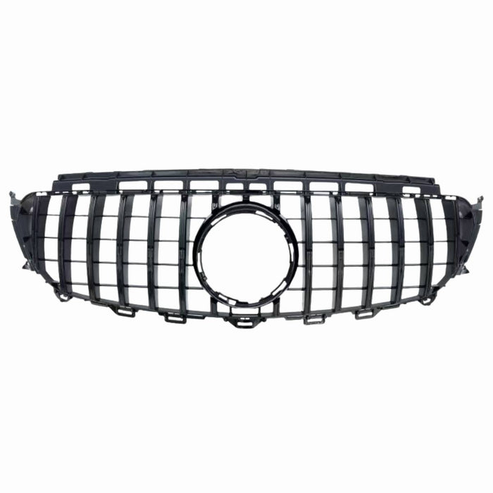 Front Bumper Gloss Black GT Style Grille – Fits Mercedes-Benz E-Class S213 E200 Avantgarde (2016–2021 AMG Look)