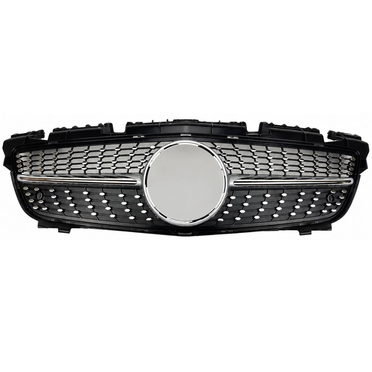 For Mercedes SLK R172 Diamond Chrome Grille (2011–2016 SLK55/SLK200 Pre-Facelift)