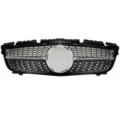 For Mercedes SLK R172 Diamond Chrome Grille (2011–2016 SLK55/SLK200 Pre-Facelift)