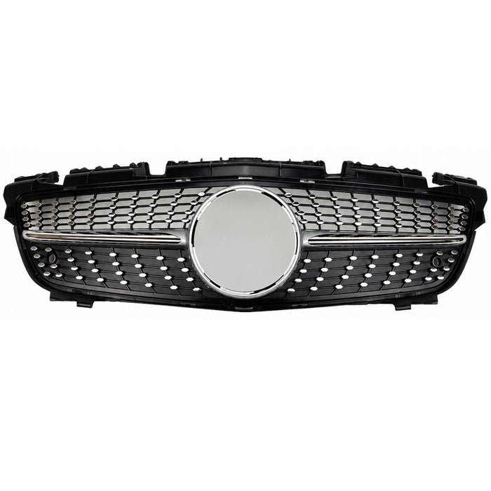 For Mercedes SLK R172 Diamond Chrome Grille (2011–2016 SLK55/SLK200 Pre-Facelift)