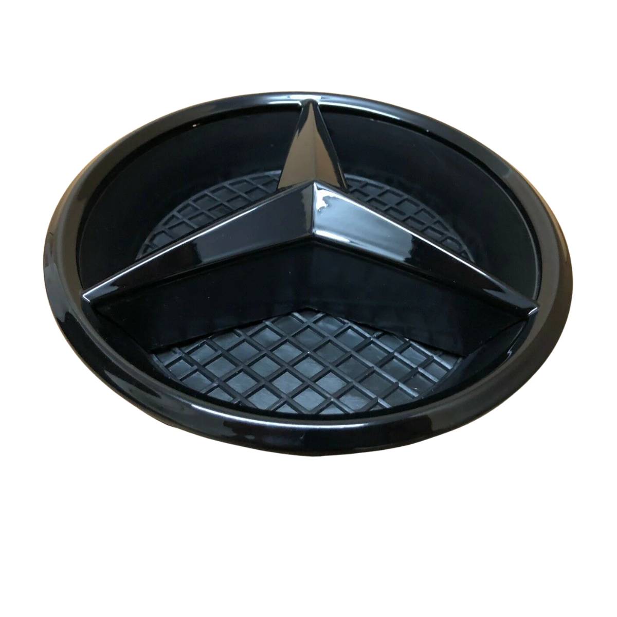 For Mercedes-Benz A-Class W177 Front Grille Black Star Emblem Badge (2018–2021 Hatchback & Sedan)