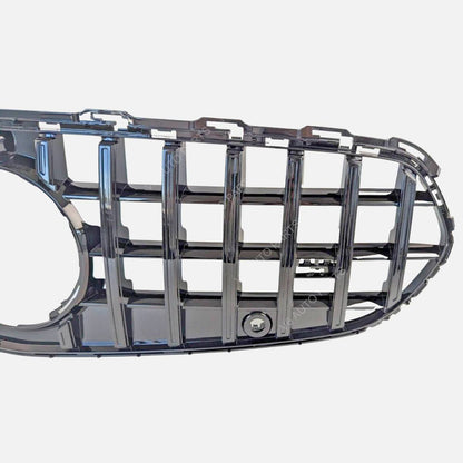 For Mercedes-Benz C-Class W206 (2020–2023) Front Radiator Grille – Gloss Black Panamericana GT Style | Fits C200, C400 Standard Models