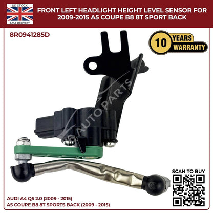 Front Left Headlight Level Sensor for Audi A4 / Q5 (2009–2015) – OEM 8R0941285E