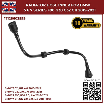 New Inner Radiator Hose for BMW 5 6 7 Series F90 G30 G11 (2015-2021) 17128602599