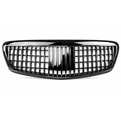 Vorderer Kühlergrill in glänzendem Schwarz für 2005–2009 Benz W221 S-Klasse S63 AMG Maybach S350 S500