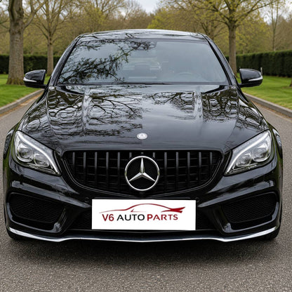 For Mercedes E-Class W207 GT Panamericana Front Bumper Grille – Gloss Black (E220, E300 | 2013–2016 Facelift)