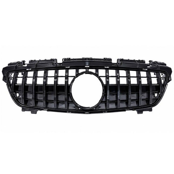 Front Black Panamericana GT-R Replacement Grille for Mercedes SLK-Class R172 (2011-2016) AMG Style, Distronic Compatible