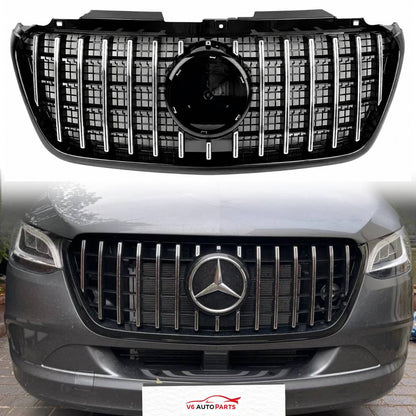 For Mercedes Benz Sprinter W907 2018–2025 Facelift Panamericana Front Radiator Grille
