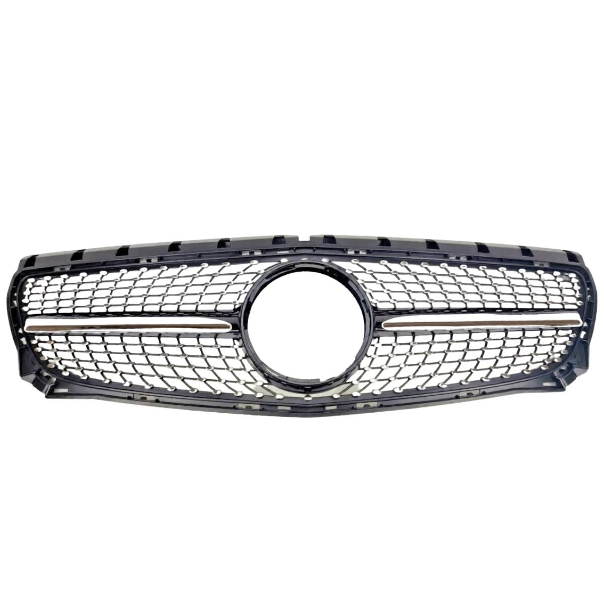 For Mercedes‑Benz B‑Class W246 B250 Front Radiator Diamond AMG‑Style Black Grille (2011–2014)