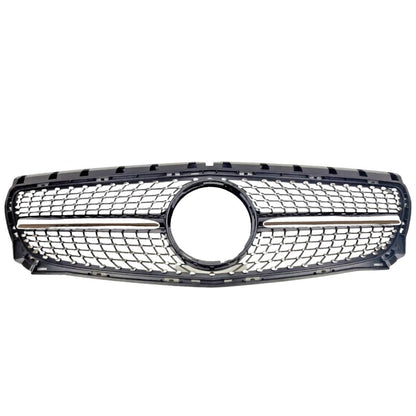For Mercedes‑Benz B‑Class W246 B250 Front Radiator Diamond AMG‑Style Black Grille (2011–2014)