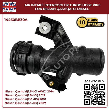 Air Intake Intercooler Turbo Hose Pipe For Nissan Qashqai+2 Diesel
