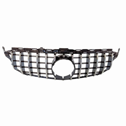 Mercedes-Benz C-Class C205 GT Panamericana Front Radiator Grille (2015–2018, Chrome, No Camera Hole)