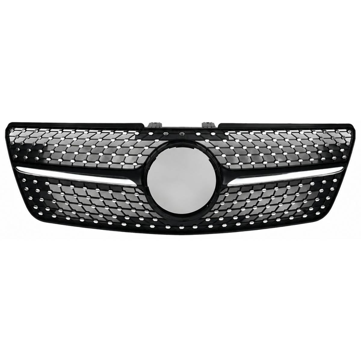 Front Bumper Diamond Black Grille – Fits Mercedes-Benz M-Class W164 (2009–2012 ML320)