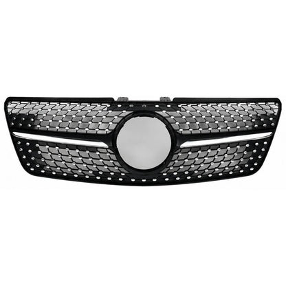 Front Bumper Diamond Black Grille – Fits Mercedes-Benz M-Class W164 (2009–2012 ML320)