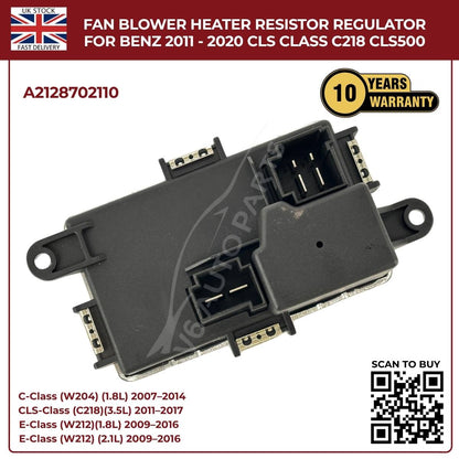 Mercedes-Benz Fan Blower Heater Regulator A2128702110 | Fits CLS-Class C218/W218 (2011–2020)