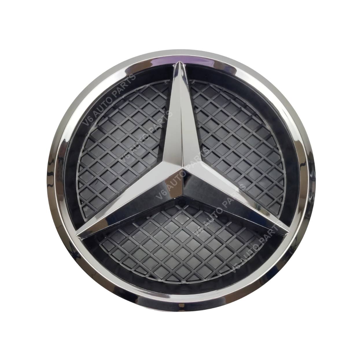 For Mercedes Front Grille Chrome Star Emblem Badge – C‑Class, CLA, SLK, R, M, E‑Class