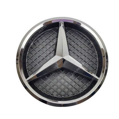 For Mercedes Front Grille Chrome Star Emblem Badge – C‑Class, CLA, SLK, R, M, E‑Class