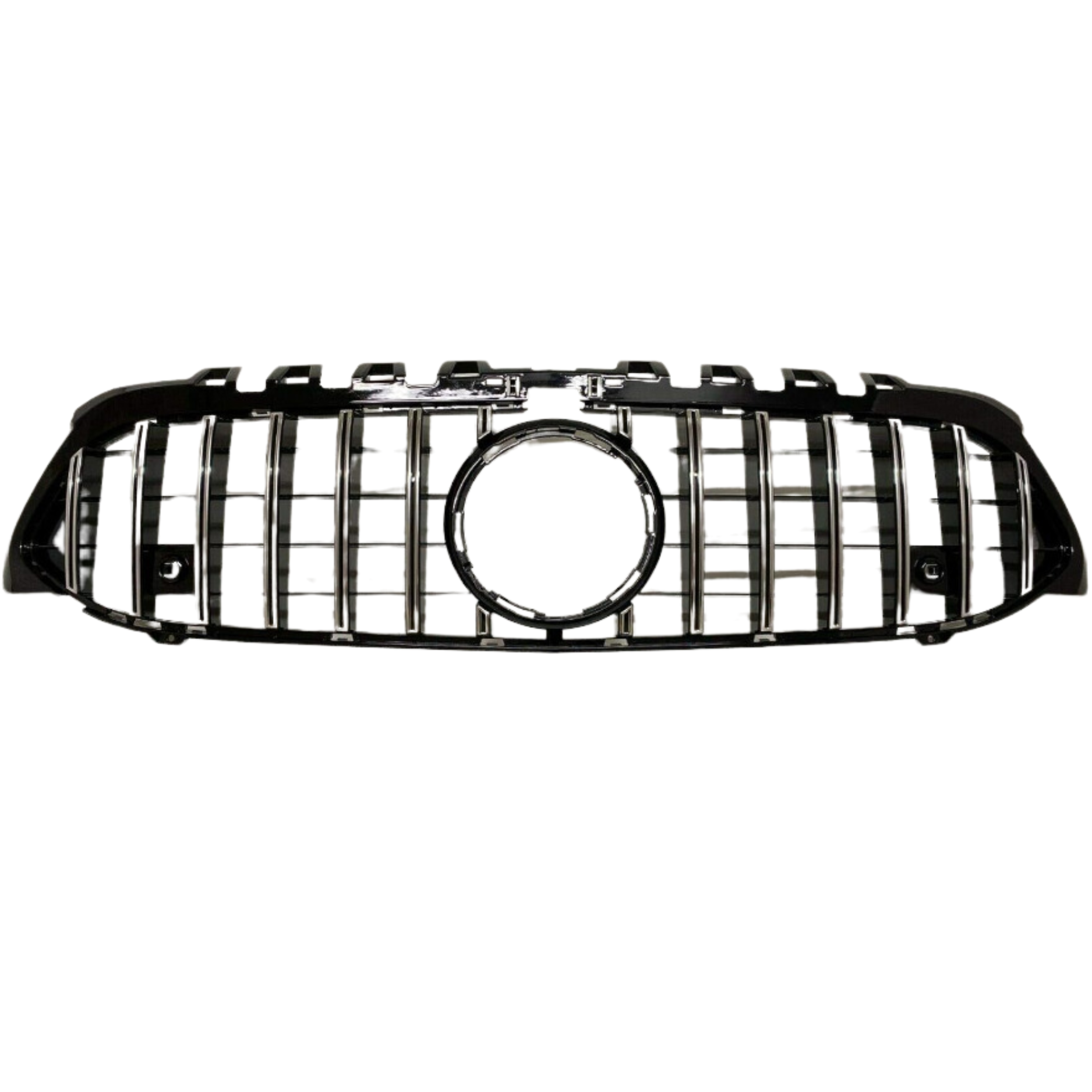 GT Front Radiator Grille Compatible with Mercedes A-Class W177 A200 A35 A180 2018-2021 -V177 Premium Chrome Finish