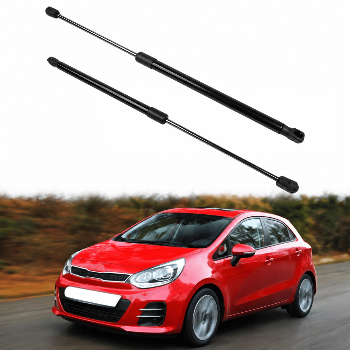 1. Image of rear boot tailgate gas strut support for Kia Rio MK3