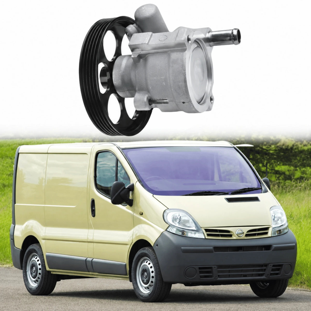 Image of power steering pump 8200024778 for Nissan Primastar