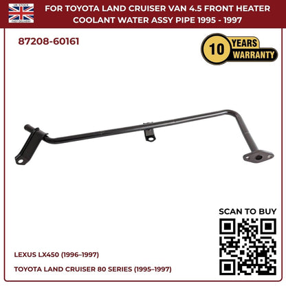 Lexus LX450 Front Heater Coolant Water Outlet Pipe (1996–1997, 1FZ‑FE Petrol, OEM Replacement 87208‑60161)