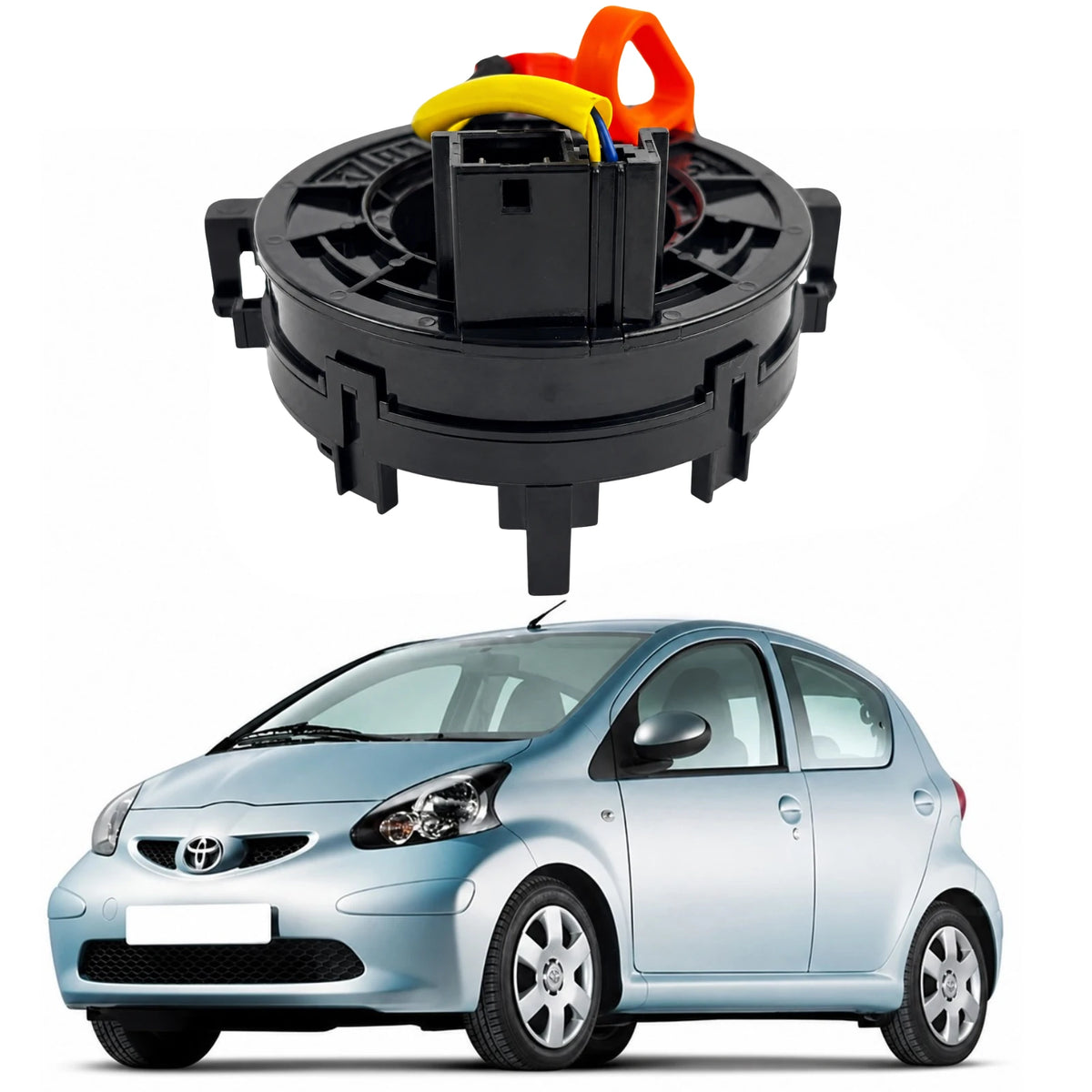 Image of Toyota Yaris Vios Steering Wheel Airbag Clock Spring 84306-52100