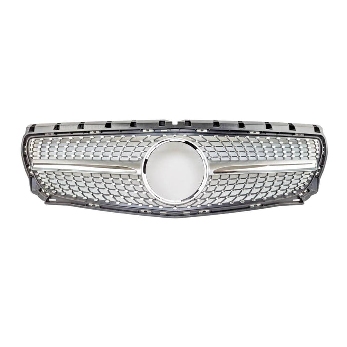 For Mercedes Benz B‑Class W246 Front Bumper Chrome Diamond Grille – Fits B180 & B250 (2011–2014)