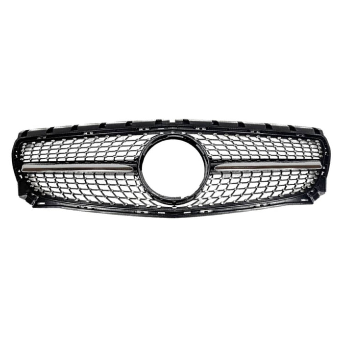 For Mercedes‑Benz B‑Class W246 B250 Front Radiator Diamond AMG‑Style Black Grille (2011–2014)