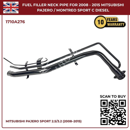 Fuel Tank Filler Neck Pipe – Mitsubishi Pajero Sport 2008–2015 2.5L & 3.2L DI-D Diesel | Part 1710A276