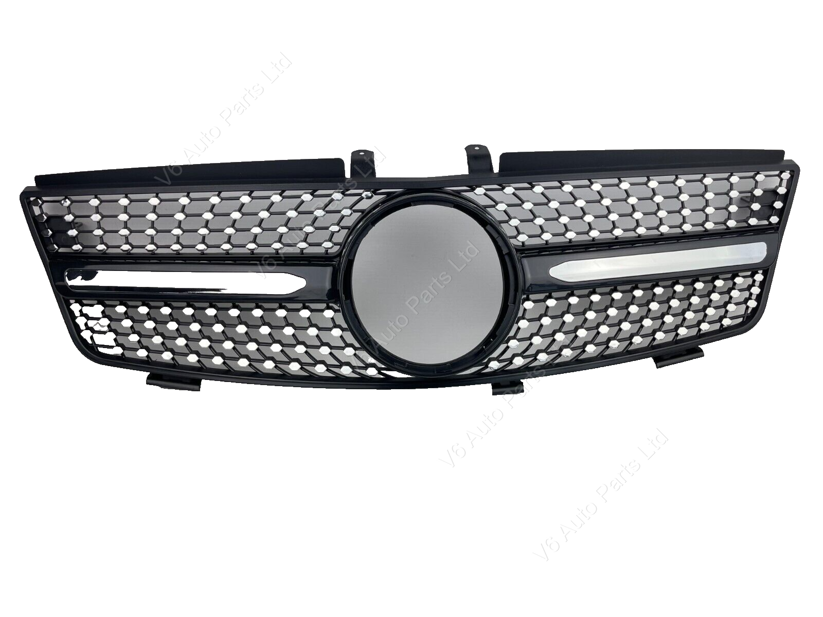 For Mercedes M-Class W164 Front Radiator Diamond Black Grille 2005-2008 ML500