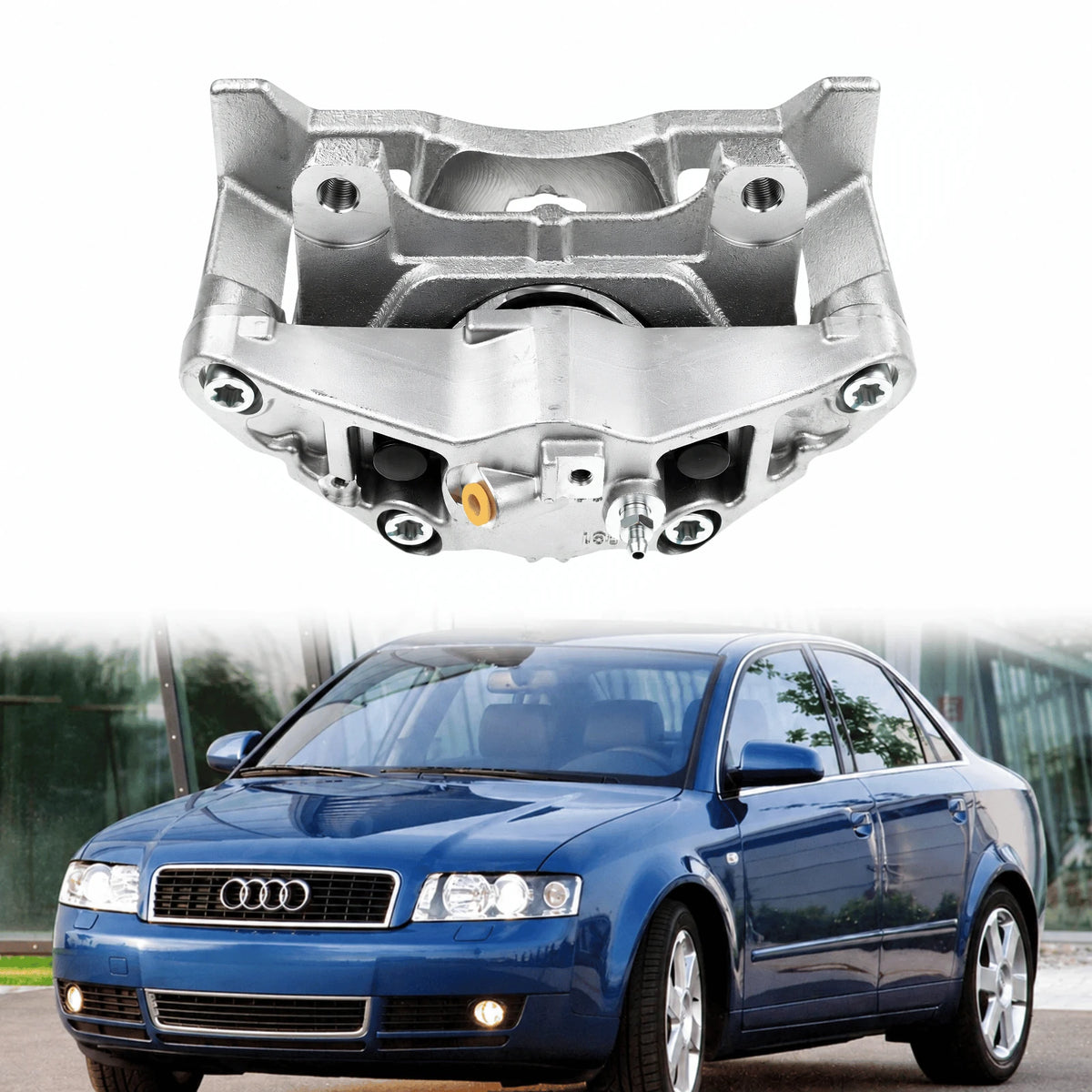 Image of Audi TT 8J Front Right Brake Caliper 8J0615123D with Bracket