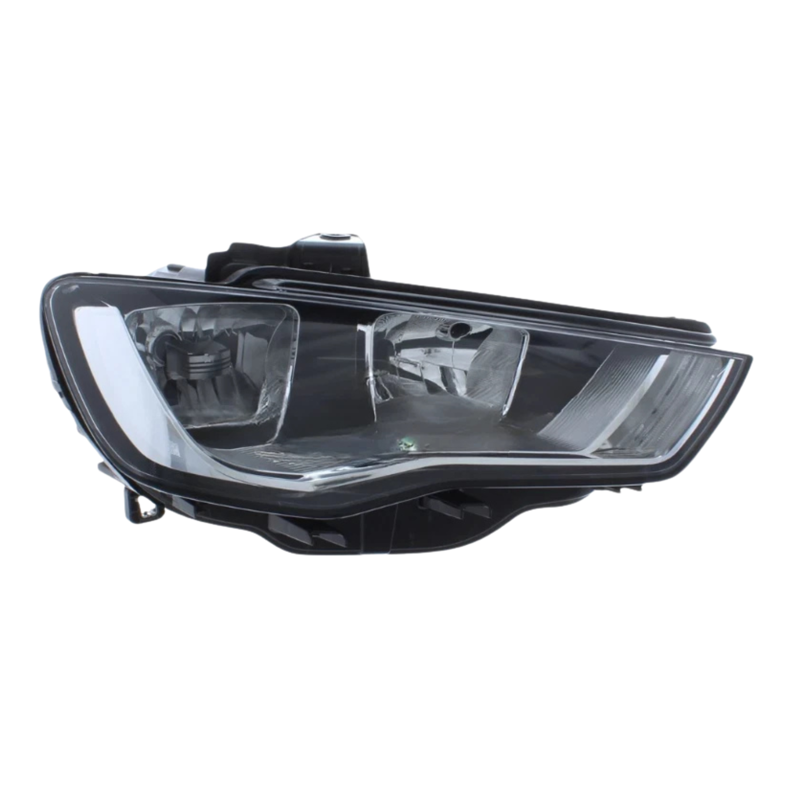 Audi A3 8V Halogen Headlight — Passenger Left (2012‑2016, Black Inner Bezel, OEM 8V0941003A)