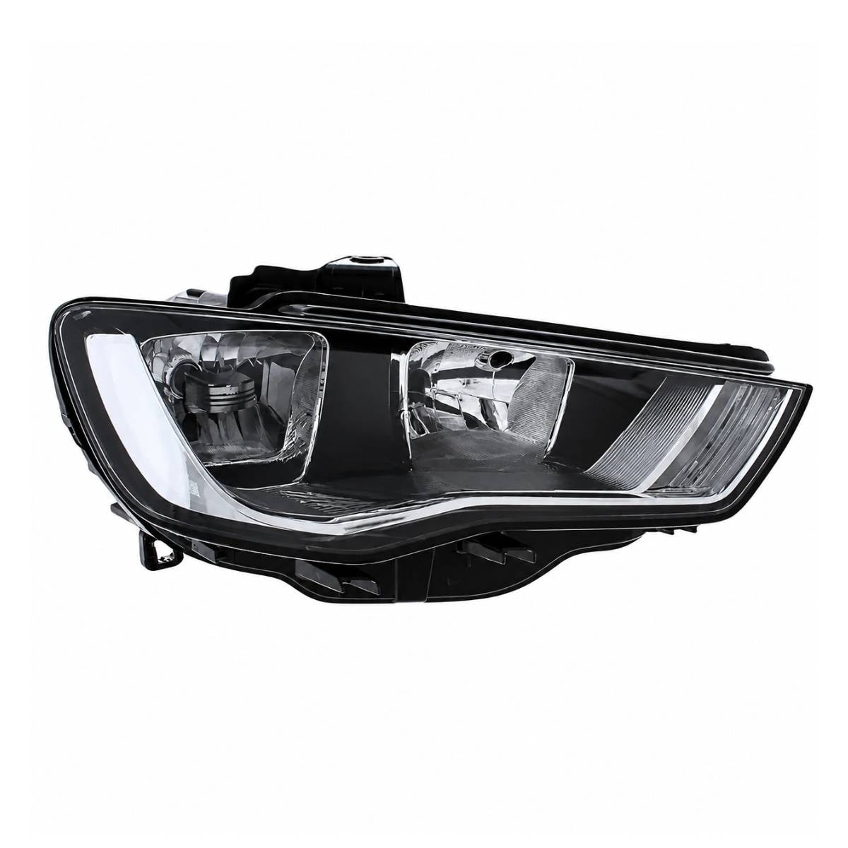 Audi A3 (8V) Headlight — Right Driver Side — Halogen Black Housing (2012–2016)