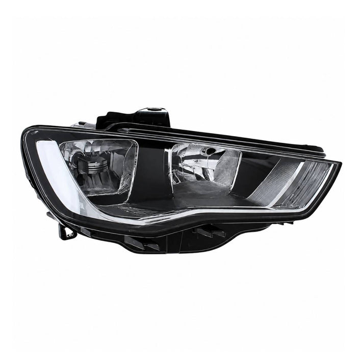 Image of Audi A3 8V 2012-2016 Right Headlamp Halogen Black Housing 8V0941004A