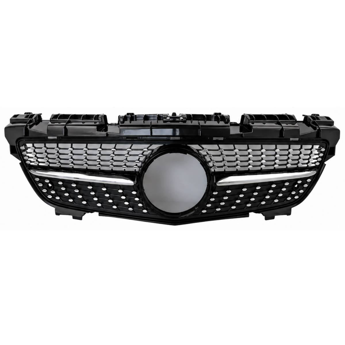 For Mercedes-Benz SLK R172 Front Bumper Grille – AMG Diamond Style Black (2011–2016, SLK200/SLK55 AMG Pre-Facelift)