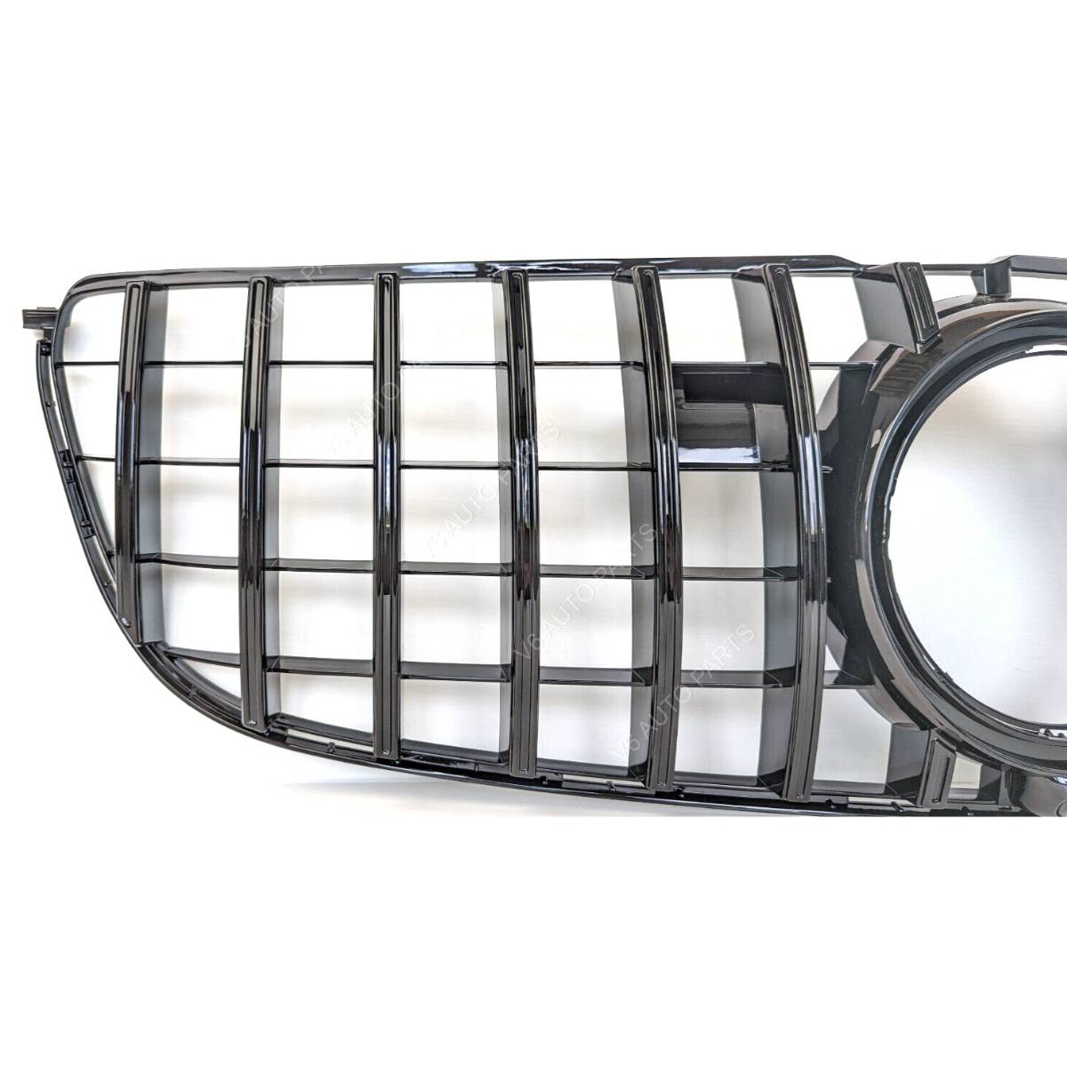 Front Bumper Gloss Black GT Grille – Mercedes GLS-Class X166 (2016–2019 AMG Distronic Style)