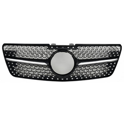 Front Bumper Diamond Black Grille – Fits Mercedes-Benz M-Class W164 (2009–2012 ML320)