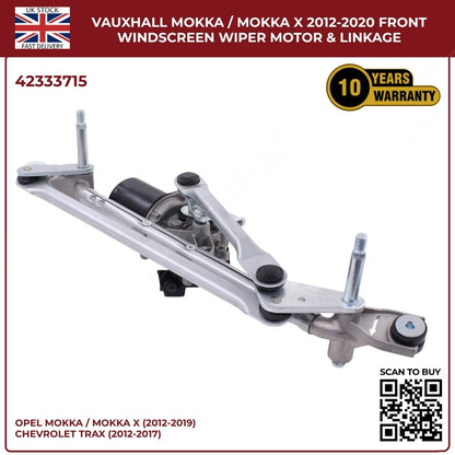 Front Windscreen Wiper Linkage & Motor For Opel Mokka / Mokka X 2013 - 2019 RHD