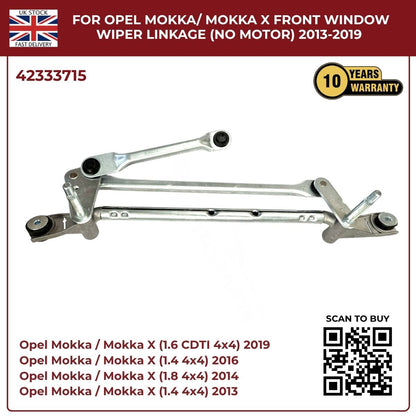 Front Windscreen Wiper Linkage For Opel Mokka / Mokka X 2013 - 2019 RHD 42333715