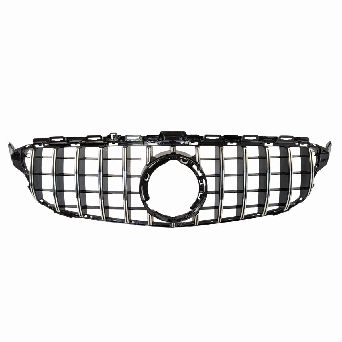 Front Radiator Panamericana Chrome Grille – Mercedes C‑Class A205 C300 C180d C43 GTR (2018–2020)
