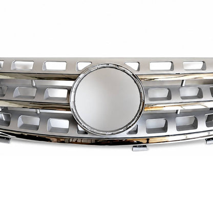 For Mercedes W164 M‑Class Chrome Front Bumper Grille 5‑Hole ML320 ML350 ML500 2005‑2008