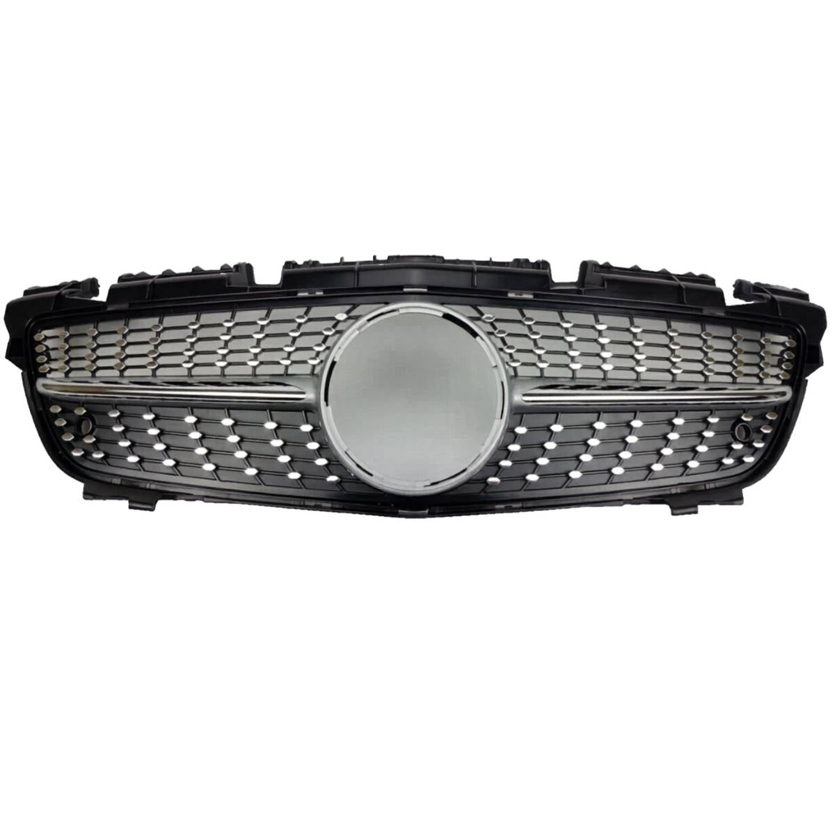 For Mercedes SLK R172 Diamond Chrome Grille (2011–2016 SLK55/SLK200 Pre-Facelift)