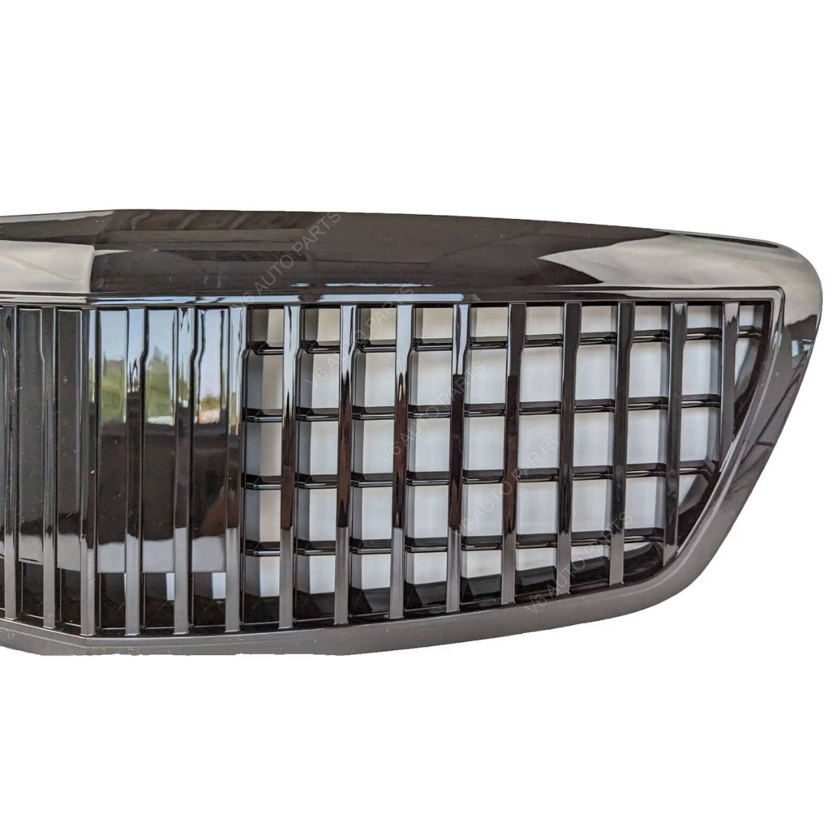 Vorderer Kühlergrill in glänzendem Schwarz für 2005–2009 Benz W221 S-Klasse S63 AMG Maybach S350 S500