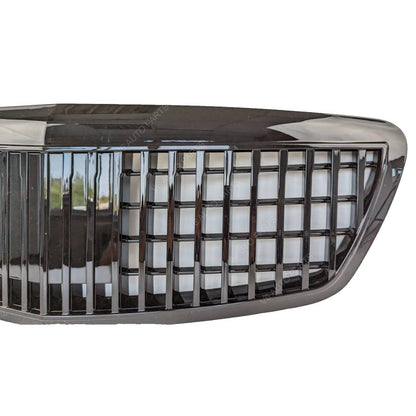 Vorderer Kühlergrill in glänzendem Schwarz für 2005–2009 Benz W221 S-Klasse S63 AMG Maybach S350 S500