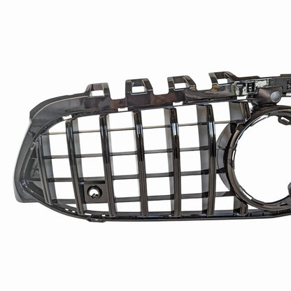 For Mercedes-Benz A-Class W177/V177 GT Panamericana Front Radiator Grille – Gloss Black (A200, A250, AMG A35, 2018–2023)