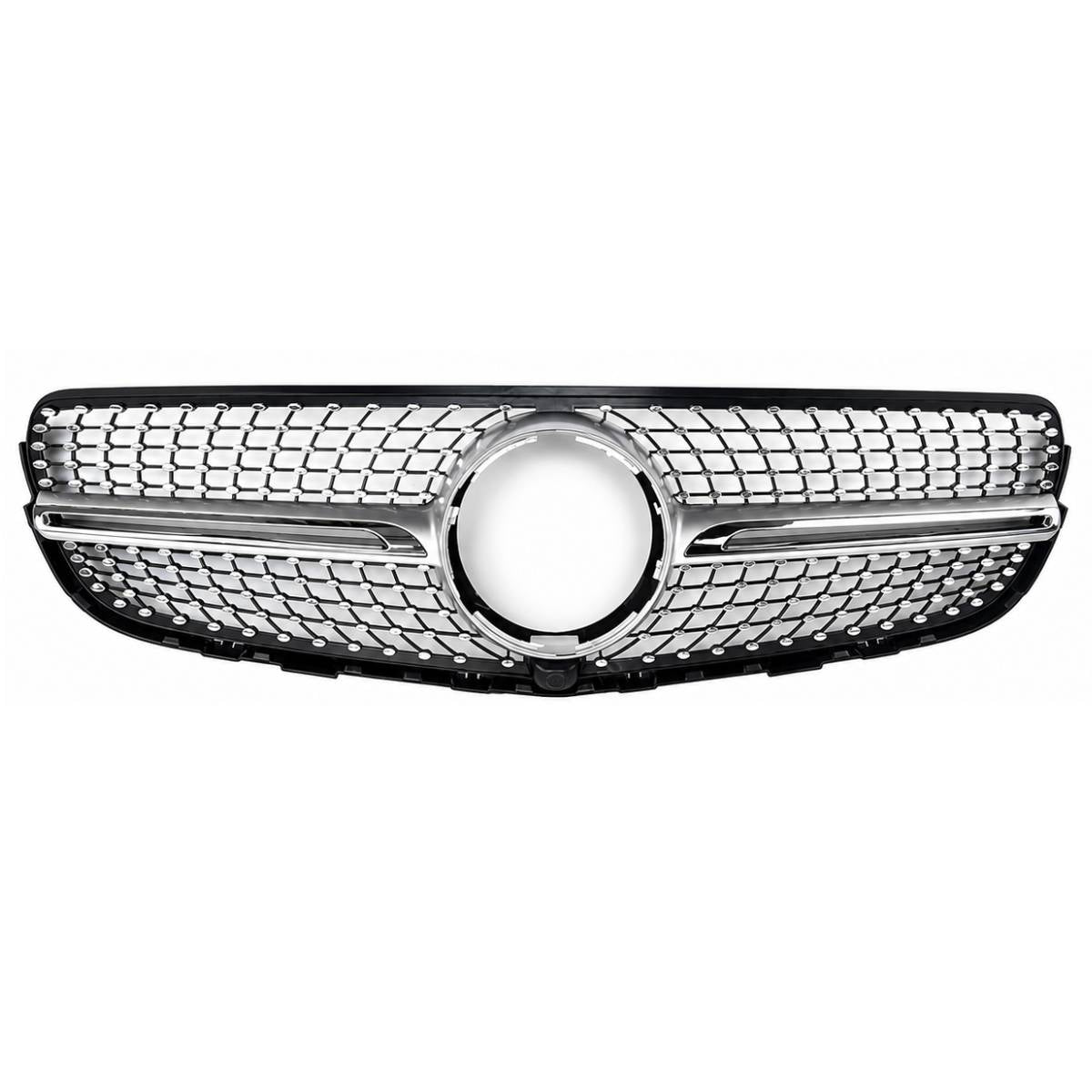 Frontstoßstangengrill für Mercedes 2015–2019 GLC-Klasse X253 GLC300 GLC350 Diamond 