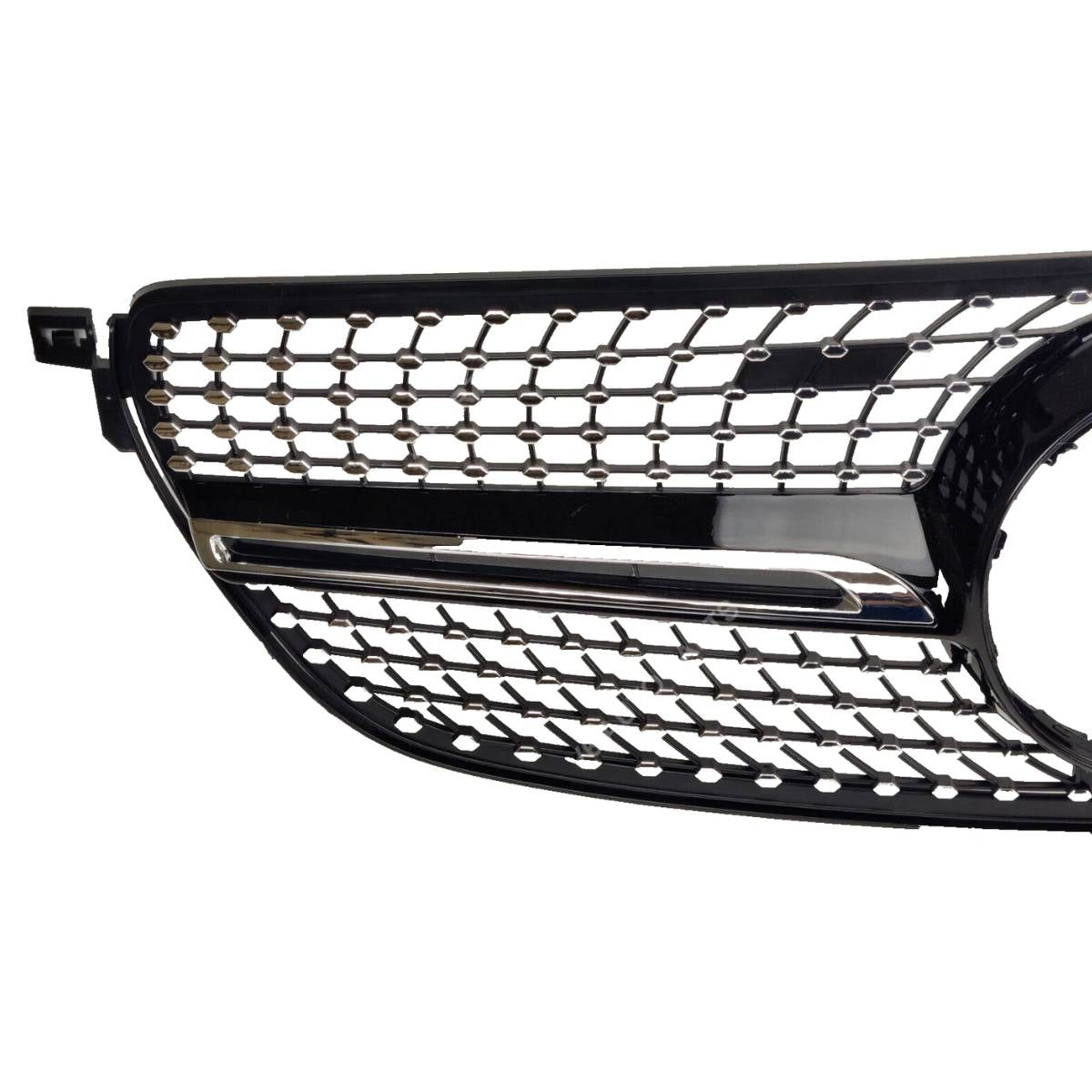 Front Radiator AMG Diamond Style Black on Chrome Fin Grille – Fits Mercedes-Benz GLE-Class W292/C292 (2015–2018)