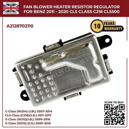 Mercedes-Benz Fan Blower Heater Regulator A2128702110 | Fits CLS-Class C218/W218 (2011–2020)