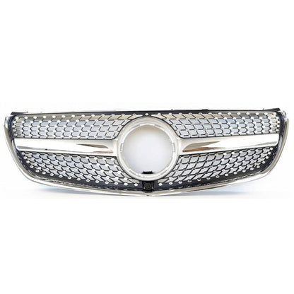 For Mercedes V-Class W447 V260 Chrome Diamond Front Radiator Grille (2015–2023)