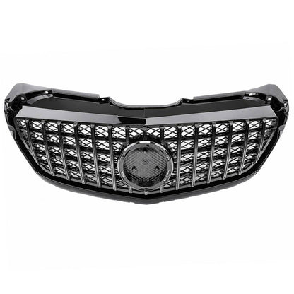 GT Panamericana Style Front Bumper Grille for Mercedes-Benz Sprinter 313 W906 (2013–2018 Facelift) – Gloss Black Radiator Grille Replacement
